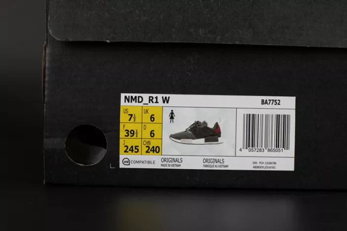 Durable 8103 ADIDAS NMD R1 W UTILITY GREY OLIVE MAROON  WOMENS BA 1826