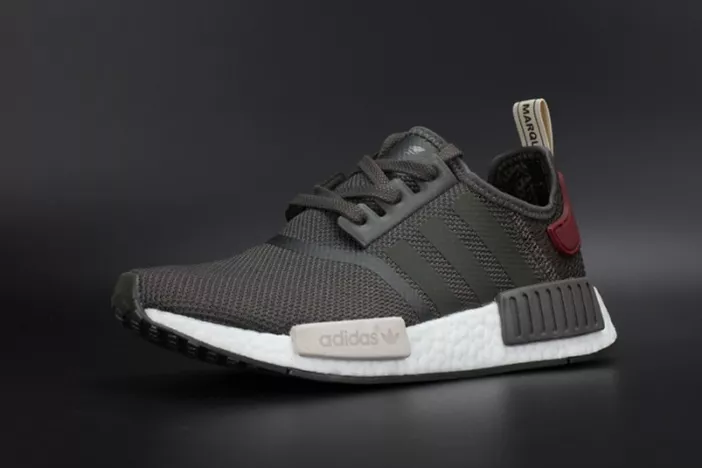 Durable 8103 ADIDAS NMD R1 W UTILITY GREY OLIVE MAROON  WOMENS BA 1826