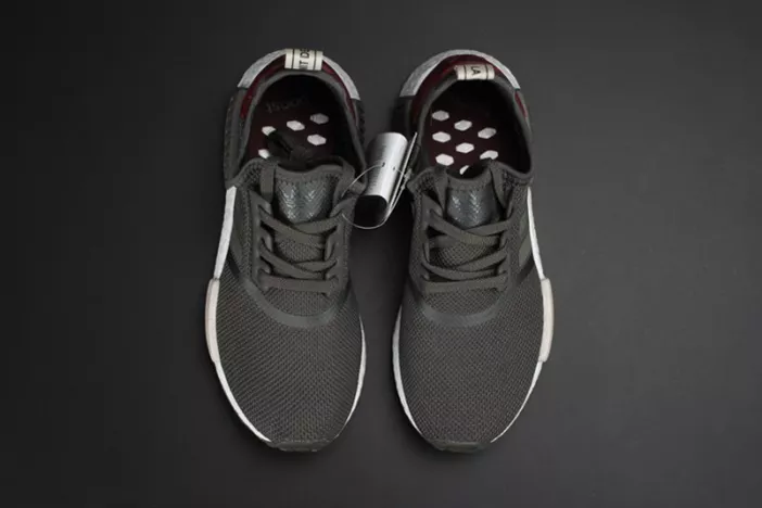 Durable 8103 ADIDAS NMD R1 W UTILITY GREY OLIVE MAROON  WOMENS BA 1826