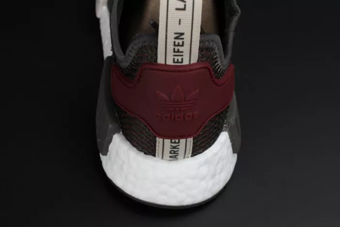 Durable 8103 ADIDAS NMD R1 W UTILITY GREY OLIVE MAROON  WOMENS BA 1826