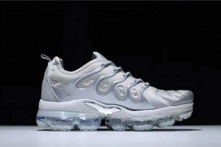Lightweight 5651 Nike VaporMax Plus "Triple White" Pure Platinum mens  924453- 1472