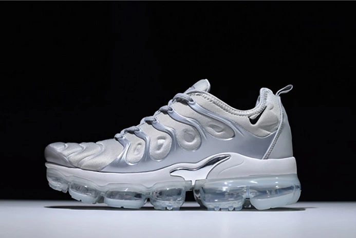 Lightweight 5651 Nike VaporMax Plus "Triple White" Pure Platinum mens  924453- 1472