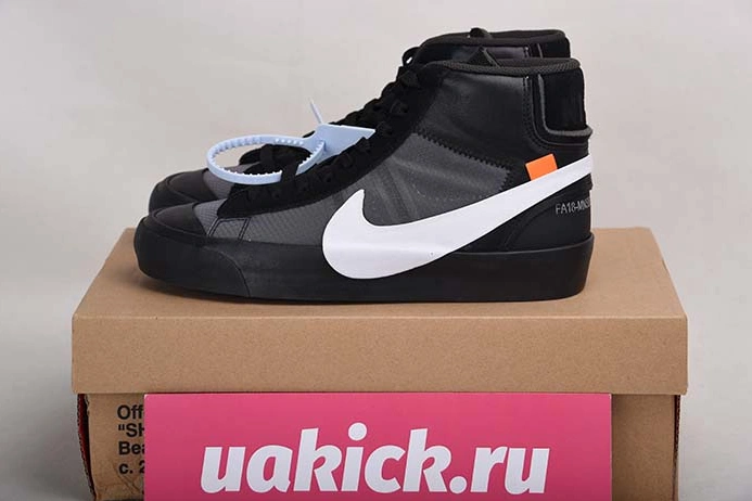 1866 Off-White Nike Blazer Black AA3832- Unique 1667
