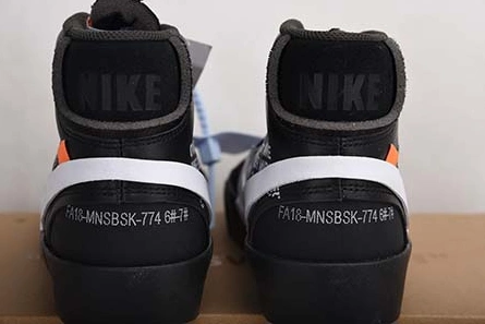 1866 Off-White Nike Blazer Black AA3832- Unique 1667