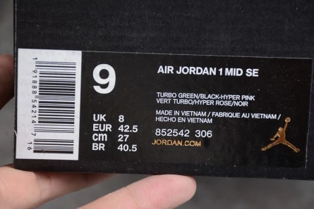 Minimalist 3504 Air Jordan 1 Mid South Beach 852542- 272