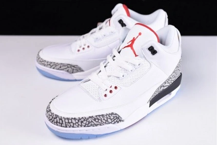 5977 AIR JORDAN 3 RETRO NRG "FREE THROW LINE" white mens 923096- Affordable 445