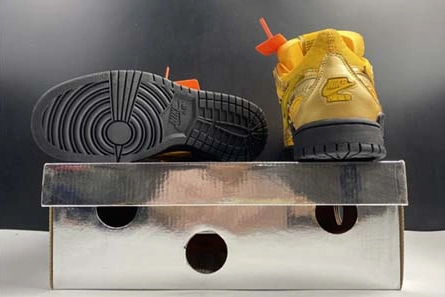 748 OFF-WHITE x Nike Air Rubber Dunk “University Gold” CU6015- Efficient 1934