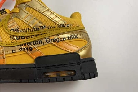 748 OFF-WHITE x Nike Air Rubber Dunk “University Gold” CU6015- Efficient 1934