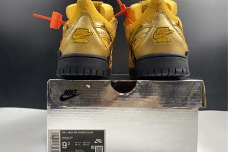 748 OFF-WHITE x Nike Air Rubber Dunk “University Gold” CU6015- Efficient 1934