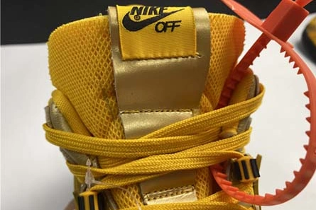 748 OFF-WHITE x Nike Air Rubber Dunk “University Gold” CU6015- Efficient 1934