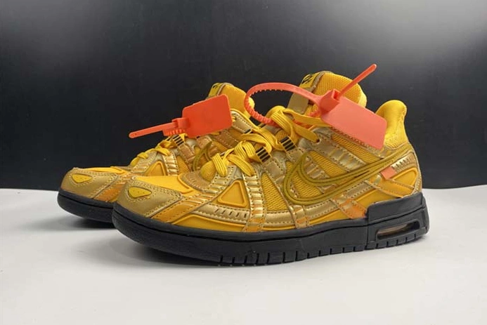 748 OFF-WHITE x Nike Air Rubber Dunk “University Gold” CU6015- Efficient 1934