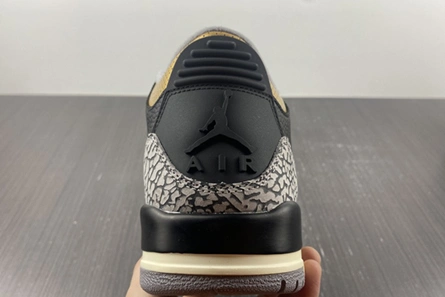 Affordable 4493 Air Jordan 3 WMNS “Black Gold” CK9246- 389