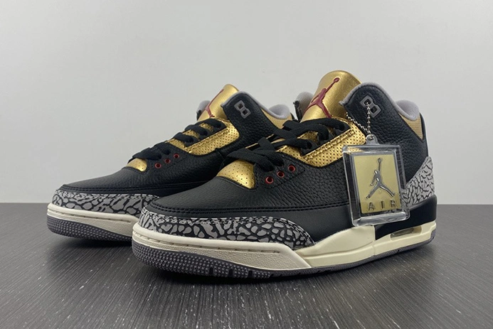 Affordable 4493 Air Jordan 3 WMNS “Black Gold” CK9246- 389