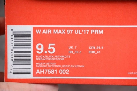 5337 Air Max 97 Ul'17 Prm "triple Black" - Nike - AH7581- Comfortable 1417