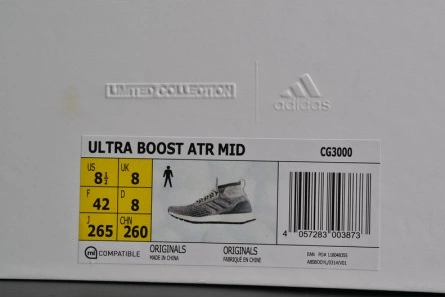 5512 Adidas Ultra Boost ATR Mid Primeknit "Grey"  Mens CG Unique 1902