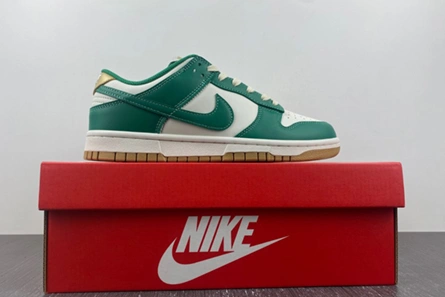 GoodFit 8462 Nike Dunk Low Malachite University Gold (Women's)  FB7173- 1005