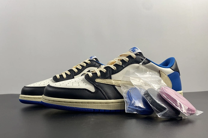 Travis Scott x Fragment x Air Jordan 1 Low OG DM7866-140 Breathable 207