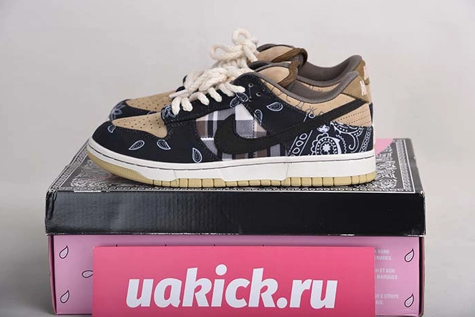 Breathable Travis Scott x Nike SB Dunk Low TS CT5053-001 1195