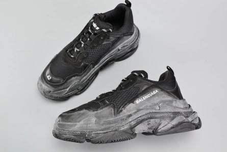 WellDesigned 3320 BALENCIAGA BLACK TRIPLE S TRAINER W06G 2071