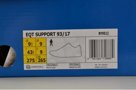 4108 Adidas Originals EQT Support 93 17 Boost Triple Black MENS  BY TopPick 1885