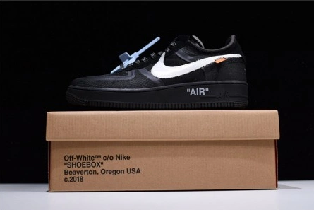 Resilient 3844 Off-White Nike Air Force 1 Black AO4606- 1267