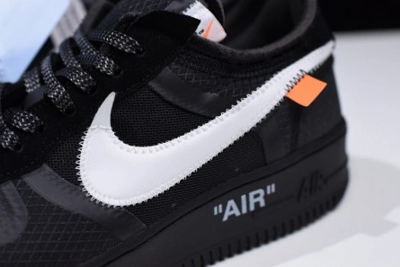 Resilient 3844 Off-White Nike Air Force 1 Black AO4606- 1267
