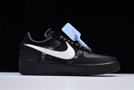 Resilient 3844 Off-White Nike Air Force 1 Black AO4606- 1267