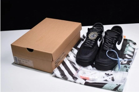 Resilient 3844 Off-White Nike Air Force 1 Black AO4606- 1267
