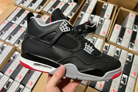 Comfortable 408 Jordan 4 Retro Bred Reimagined  FV5029- 449