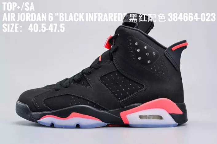 Affordable 5627 Jordan 6 Retro Infrared Black 384664- 649