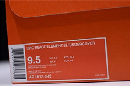 Trendsetting UNDERCOVER x Nike React Element 87 AQ1813-345 1327