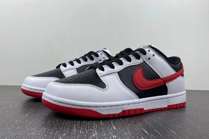 ModernLook 135 Nike Dunk Low Retro White Black University Red  FD9762- 1004