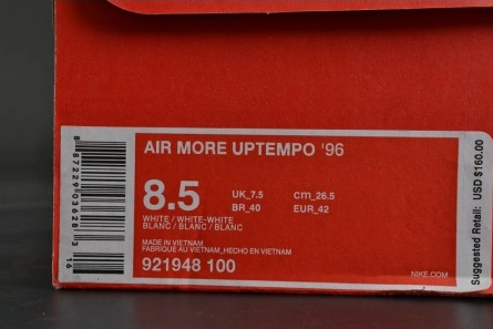 3489 Nike Air More Uptempo "Triple White" mens 921948- GoodFit 1525