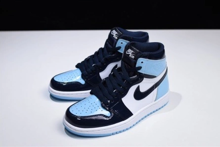 5415 Air Jordan 1 UNC Blue Chill Patent   Leather CD0461- Trendsetting 336