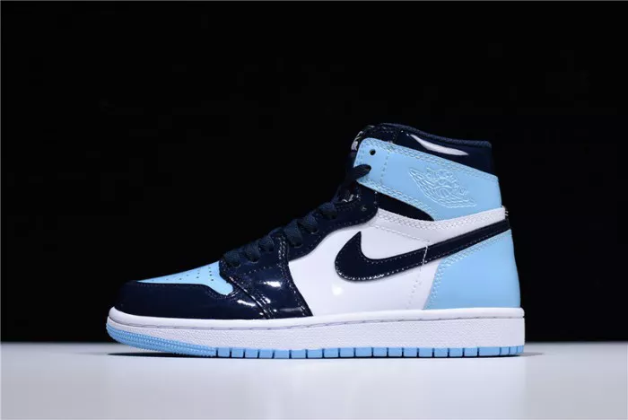 5415 Air Jordan 1 UNC Blue Chill Patent   Leather CD0461- Trendsetting 336