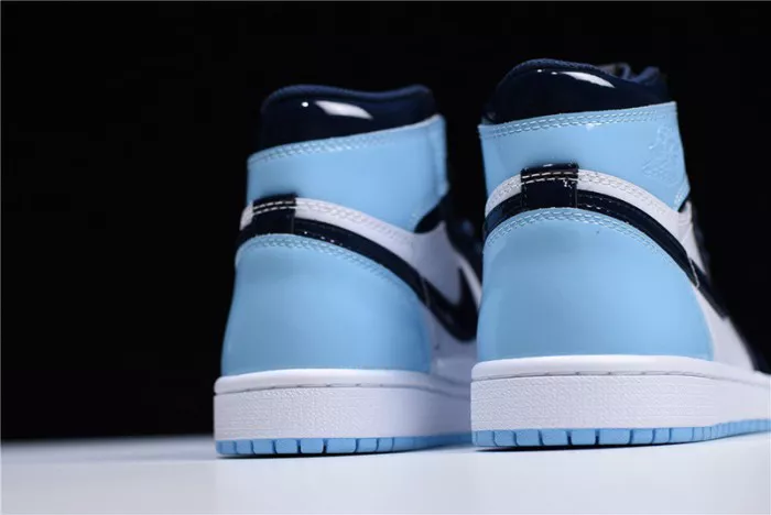 5415 Air Jordan 1 UNC Blue Chill Patent   Leather CD0461- Trendsetting 336