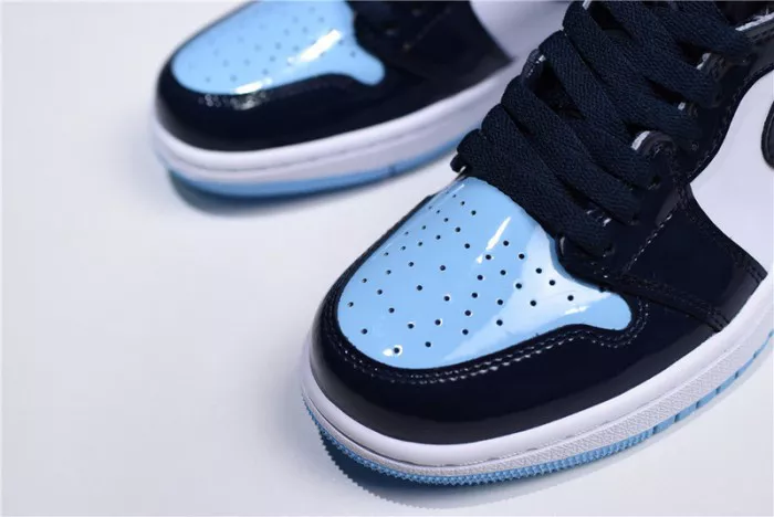 5415 Air Jordan 1 UNC Blue Chill Patent   Leather CD0461- Trendsetting 336