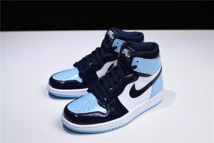 5415 Air Jordan 1 UNC Blue Chill Patent   Leather CD0461- Trendsetting 336