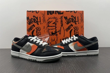 Bright 9538 Nike Dunk Low Graffiti Black Red DM0108- 1061