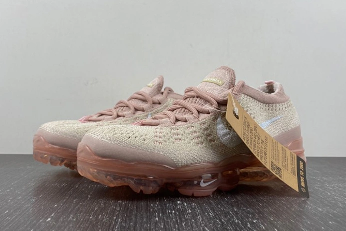 StreetReady 4990 Nike Air VaporMax 2023 Flyknit Oatmeal Pearl Pink (Women's)  DV6840- 1464