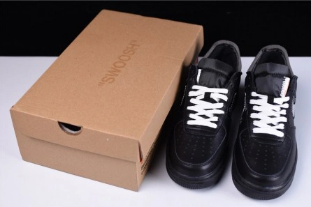 Trendy 6417 OFF-WHITE x MoMA x Nike Air Force 1 07 Low Black AV5210- 1217
