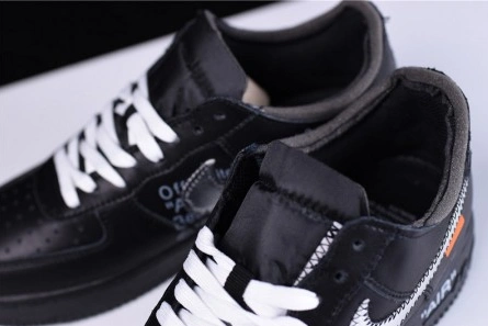 Trendy 6417 OFF-WHITE x MoMA x Nike Air Force 1 07 Low Black AV5210- 1217
