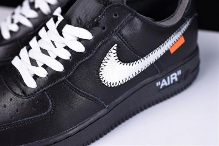 Trendy 6417 OFF-WHITE x MoMA x Nike Air Force 1 07 Low Black AV5210- 1217