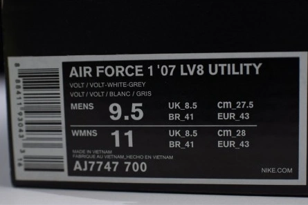 BestValue 4290 Nike Air Force 1 Utility Volt AJ7747- 1244