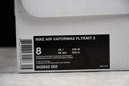 6899 Nike Mens Air VaporMax Flyknit 2.0 Hot Punch 942842- GoAnywhere 1488