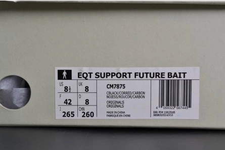 8255 ADIDAS EQT SUPPORT FUTURE BAIT DEVELOPMENT CORE BLACK   RED   WHITE MENS  CM Stylish 1886