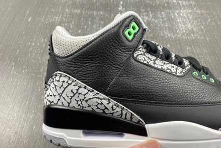 8373 Jordan 3 Retro Green Glow CT8532- Elegant 375