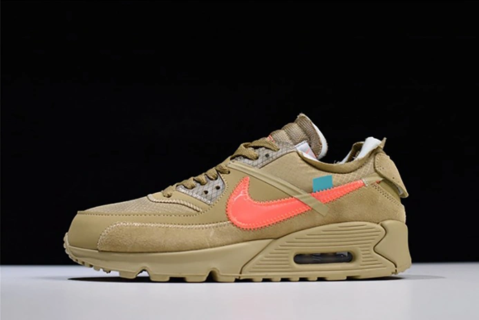 Stylish 6996 Off-White Nike Air Max 90 Desert Ore AA7293- 1981