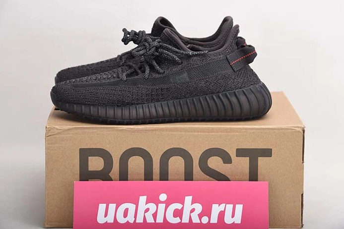 Flexible Yeezy Boost 350 V2 Static Black FU9007 1758