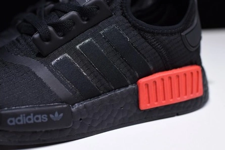 adidas NMD R1 Core Black Lush Red - B37618 GoodFit 1866
